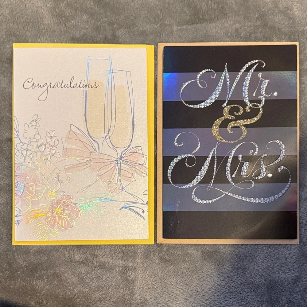 🌻 Bundle of 2 Hallmark Wedding Cards